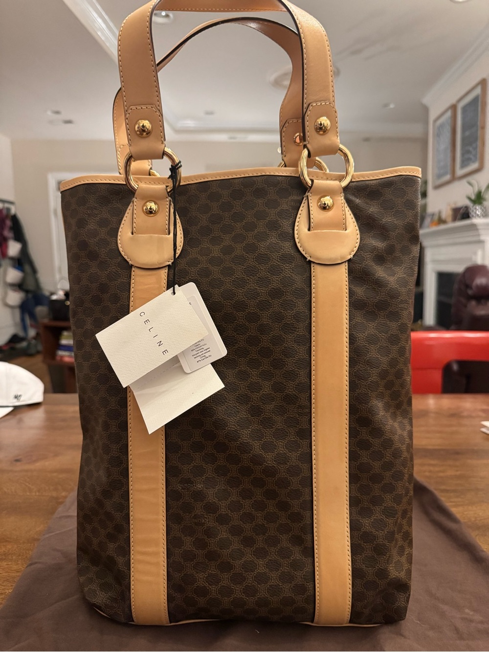 Celine Macadam Vertical Tote